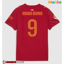 Moške Nogometnih dresov Valencia Hugo Duro #9 Gostujoči 2025-26 Kratki rokavi